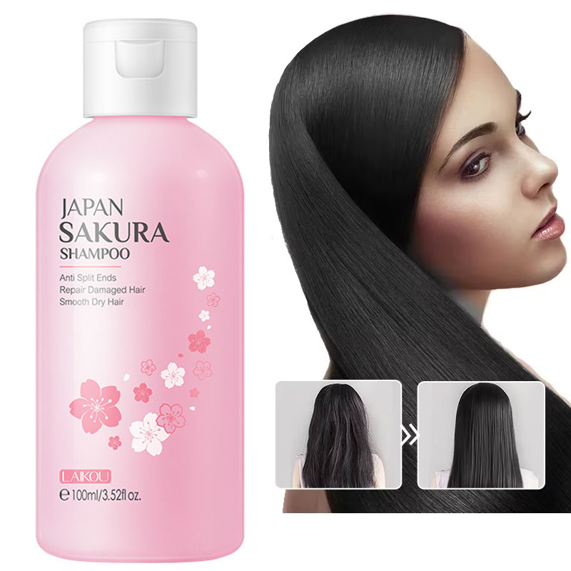 Hair Care Vitamin E - شامبو ساكورا ياباني من LAIKOU لإصلاح