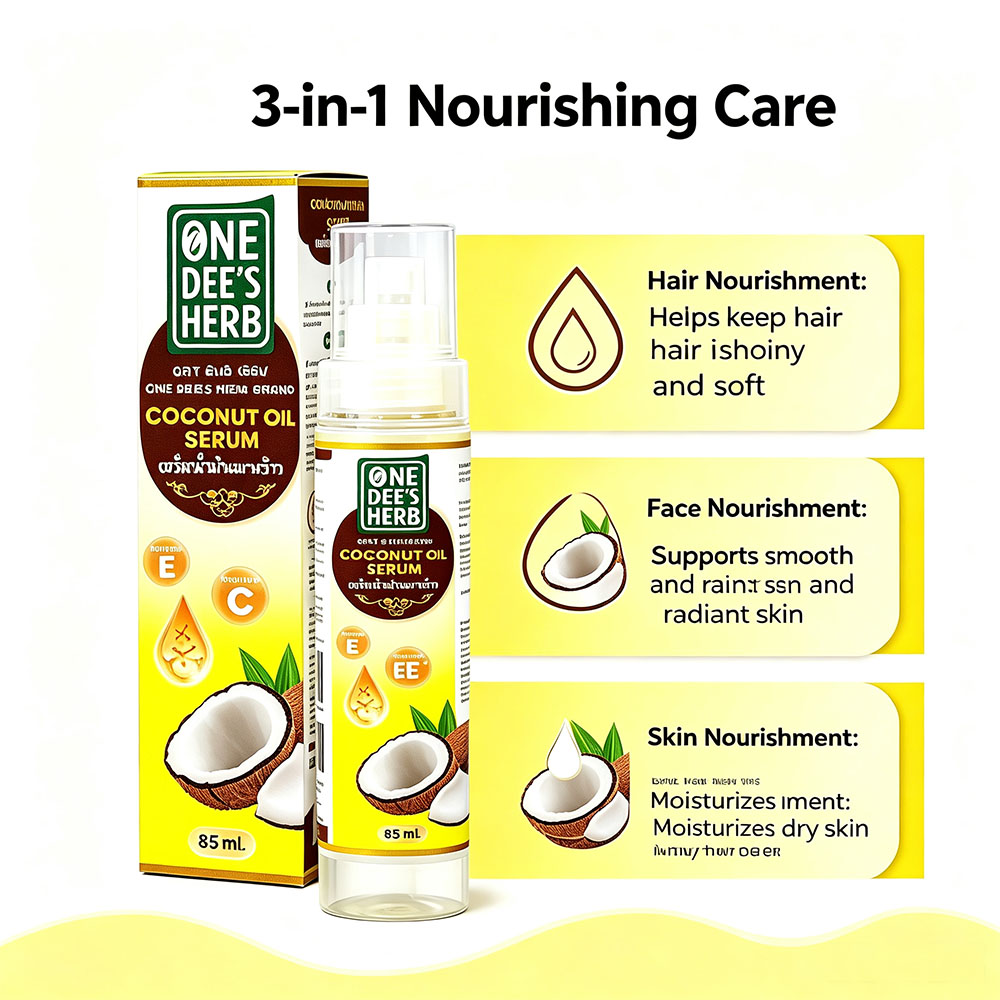 زيت جوز الهند العشبي من ون دي  - مراجعة Hair Care Vitamin E وسعره