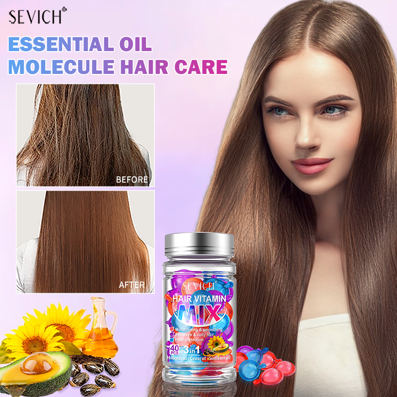 40 قطعة مزيج الشعر فيتامين كبس - مراجعة Hair Care Vitamin E وسعره