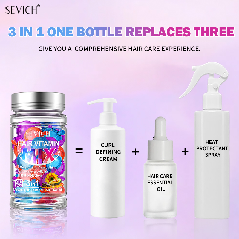 40 قطعة مزيج الشعر فيتامين كبس - مراجعة Hair Care Vitamin E وسعره